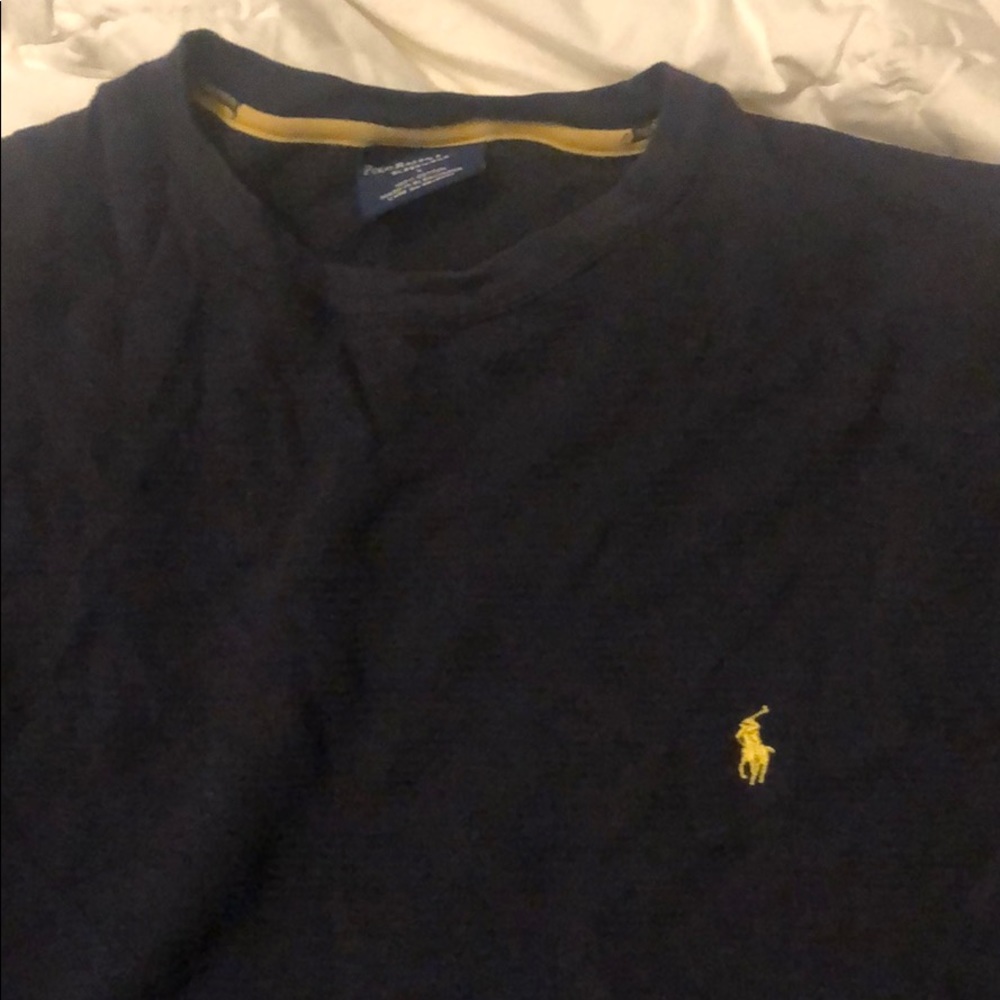 Polo long sleeve sleepwear top